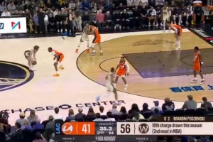 看家本领！波杰姆斯基本赛季18次造对手进攻犯规 排在联盟第2 配图