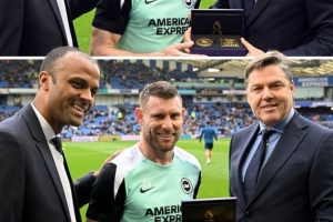 655次出场历史最多,英超官方为40岁米尔纳颁奖 配图