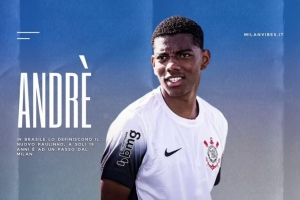 米体:米兰接近1700万欧敲定19岁巴西中场安德雷,将签约5年 配图