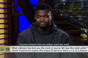 锡安：我反思过自己是否做了足够多的努力出场打球 目前效果不错 配图