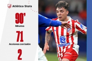 马竞小将谈首秀：永远不会忘记这个夜晚，很高兴帮助球队完成绝杀 配图