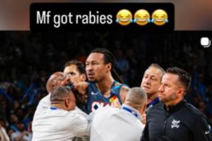 切特转发杰林威为保护多特露凶狠表情：这牲口狂犬病犯了 配图