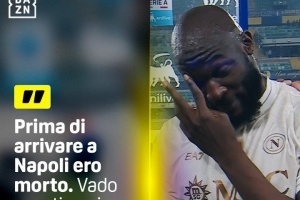 铁汉柔情！卢卡库伤愈后首球绝杀，赛后谈到父亲去世动情落泪 配图