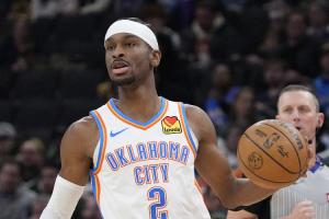 SGA连续59个客场20+！戴格诺特：主客场没区别 他都能稳定输出 配图