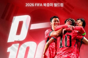 韩国足协发布世界杯倒计时100天海报:超越极限,团结一心 配图