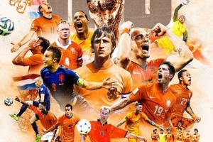 你能认出几个?荷兰队晒名宿海报:世界杯还有100天就开始了! 配图