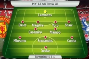 曼晚预测曼联首发:舍什科领衔锋线,姆伯莫+库尼亚+B费先发 配图