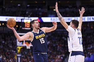 场均得分+助攻贡献榜:约基奇53.4分第1 东契奇2CC3哈登6米切尔9 配图