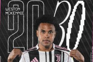 多面手留队！尤文官方：麦肯尼完成续约，新合同至2030年 配图