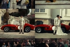 新婚快乐！法拉利车手勒克莱尔日前完婚，婚车价值4000万美元 配图