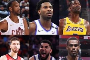 美媒晒九位中锋选Top3！贝弗利：唐斯/阿德巴约/杜伦 申京落选 配图