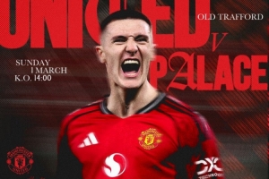 曼联官方晒本轮英超对水晶宫海报，连场替补破门的舍什科出镜 配图