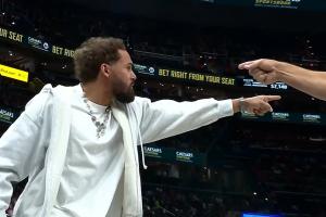 伊森推人引特雷·杨不满！裁判先把特雷·杨驱逐 再去看录像！ 配图