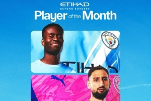 曼城2月队内最佳候选：格伊、多纳鲁马、奥赖利 配图