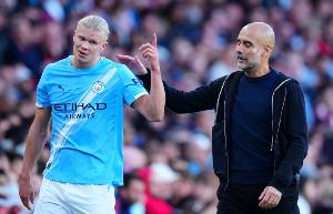 瓜迪奥拉：哈兰德受了一点小伤，不是大问题但今天还不能上场 配图