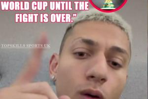 辟谣!网传里沙利松称美国不停止战争就不踢世界杯,球员本人否认 配图