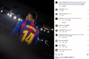 拉什福德社媒鼓励球队:我们展现出了斗志,为每个人的努力而骄傲 配图