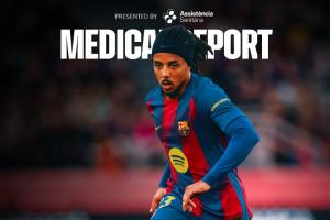 巴萨官方:孔德左大腿股二头肌肌腱中段受伤,伤缺时间待定 配图