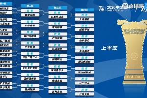 2026年足协杯抽签：广州豹若胜出将战国安，中超球队第4轮登场 配图