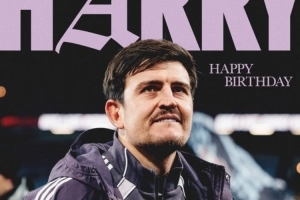 Happy Harry！马奎尔今天33岁生日，俱乐部官推发文送祝福 配图