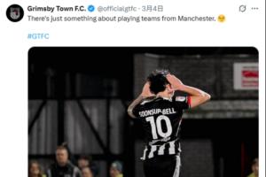 格林斯比英乙赢球后仍不忘调侃曼联:和曼市球队踢真有说法 配图