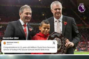 励志!奥苏拉12年前曾夺得曼联足校技巧赛冠军,今天绝杀红魔 配图