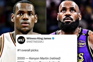 新世纪前11位状元:仅41岁老詹还在打 姚明罗斯格里芬沃尔已退役 配图