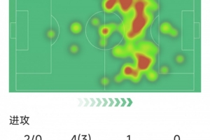 谢尔基本场数据：1次助攻，2射0正，3次成功过人，3关键传球 配图