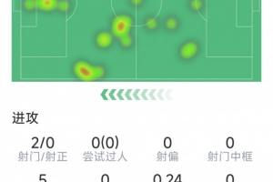 舍什科本场数据:2射0正,5次对抗0成功,多项数据挂零 配图