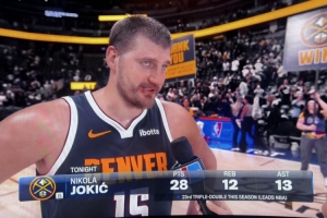 约基奇：湖人很难被击败 他们非常有天赋&防守相当出色 配图