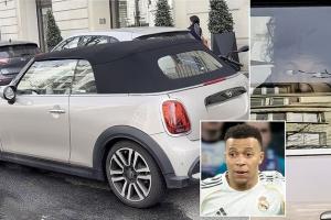 新手上路！姆巴佩驱车现身巴黎街头 年薪1280万镑座驾只价值3.5万 配图