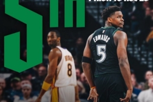 爱德华兹25岁前总得分超越科比 上升至历史第五&仅次于詹杜东瓜 配图