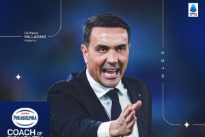 联赛战绩3胜1平！帕拉迪诺当选意甲2月份最佳教练 配图