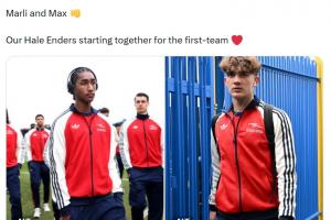 道曼+萨尔蒙,阿森纳成为历史首支派两名16岁小将首发的英超球队 配图