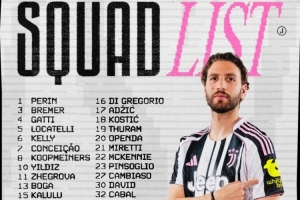 尤文对阵比萨大名单:伊尔迪兹领衔进攻线,弗拉霍维奇缺席 配图