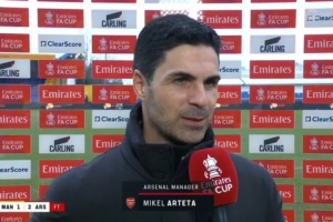 阿尔特塔：浪费机会有点多，但我们首发中有两名16岁的球员 配图