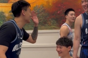 赵睿打趣：跟上刘晓宇脚步 北上广下一站上海 王哲林：罗汉琛是了 配图