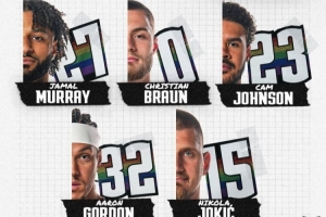 最强五虎?掘金完全体首发自去年11月12日以来首次合体 配图