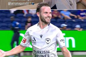 宝刀不老！37岁马塔澳超任意球直接破门，B费马奎尔社媒晒照祝贺 配图