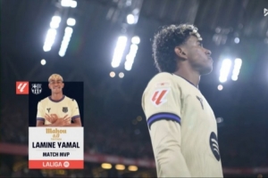 1进球1关键传球!亚马尔当选巴萨1-0毕巴一役全场最佳 配图