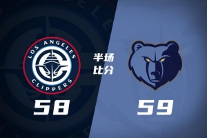 一队一节好球！快船半场落后灰熊1分 小卡次节15分 加兰首发6分 配图