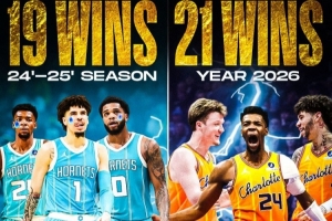 崛起！黄蜂上赛季仅19胜 本赛季单2026年就已拿下21胜 配图