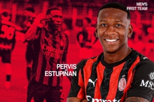 破门制胜!埃斯图皮尼安当选德比战米兰队内最佳球员 配图