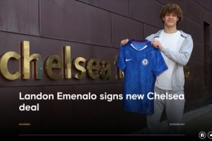 官方：切尔西与前总监之子兰登·埃梅纳洛续约至2031年 配图