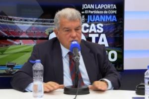 拉波尔塔：实在不理解哈维在说啥 不担心梅西发声因为这就是事实 配图