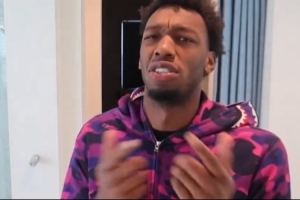 要改行？前勇士榜眼、自由球员怀斯曼更新社媒发布说唱歌曲 配图