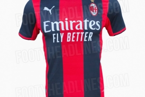 米兰下赛季主场球衣谍照:传统红黑条纹,灵感源自98-99赛季球衣 配图