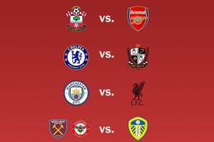 足总杯1/4决赛:曼城遭遇利物浦!阿森纳vs圣徒、切尔西vs英甲队 配图