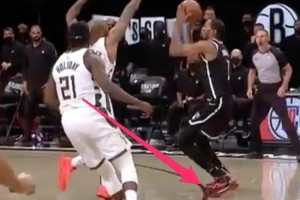 如果21年杜兰特没有踩线?篮网夺冠 哈登留队 湖人得欧文失东契奇 配图