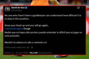 同行相惜！德赫亚社媒安慰金斯基：只有门将才知道多难 抬起头来 配图